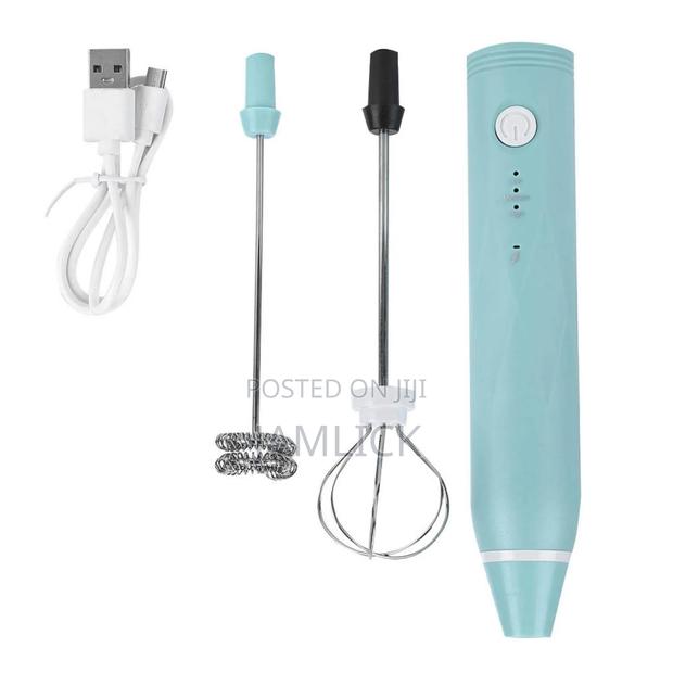 2 in 1 Rechargeable Electric Milk Frother Coffee Whisk - Hk