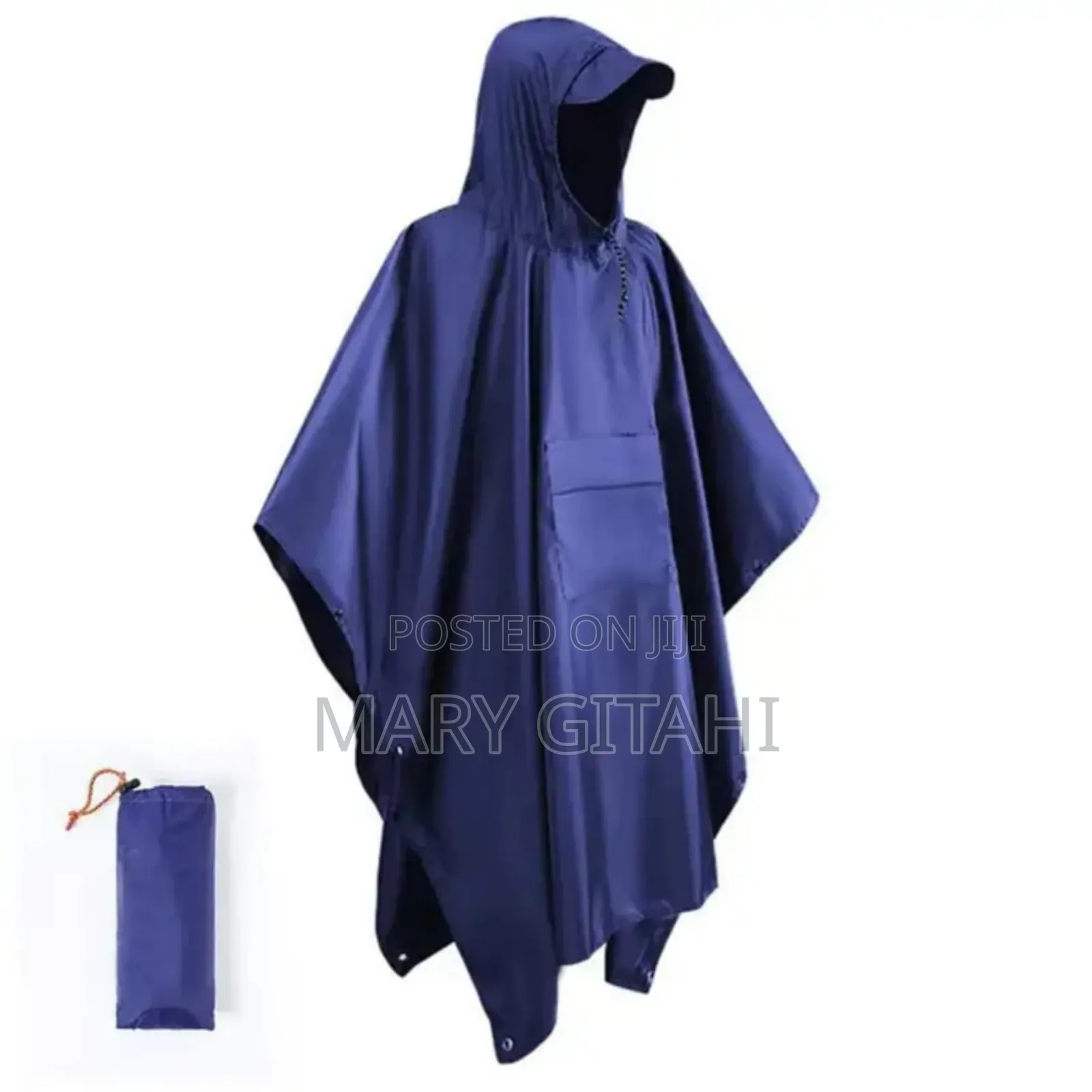 High Quality Unisex Adult Rain Poncho With Cap*