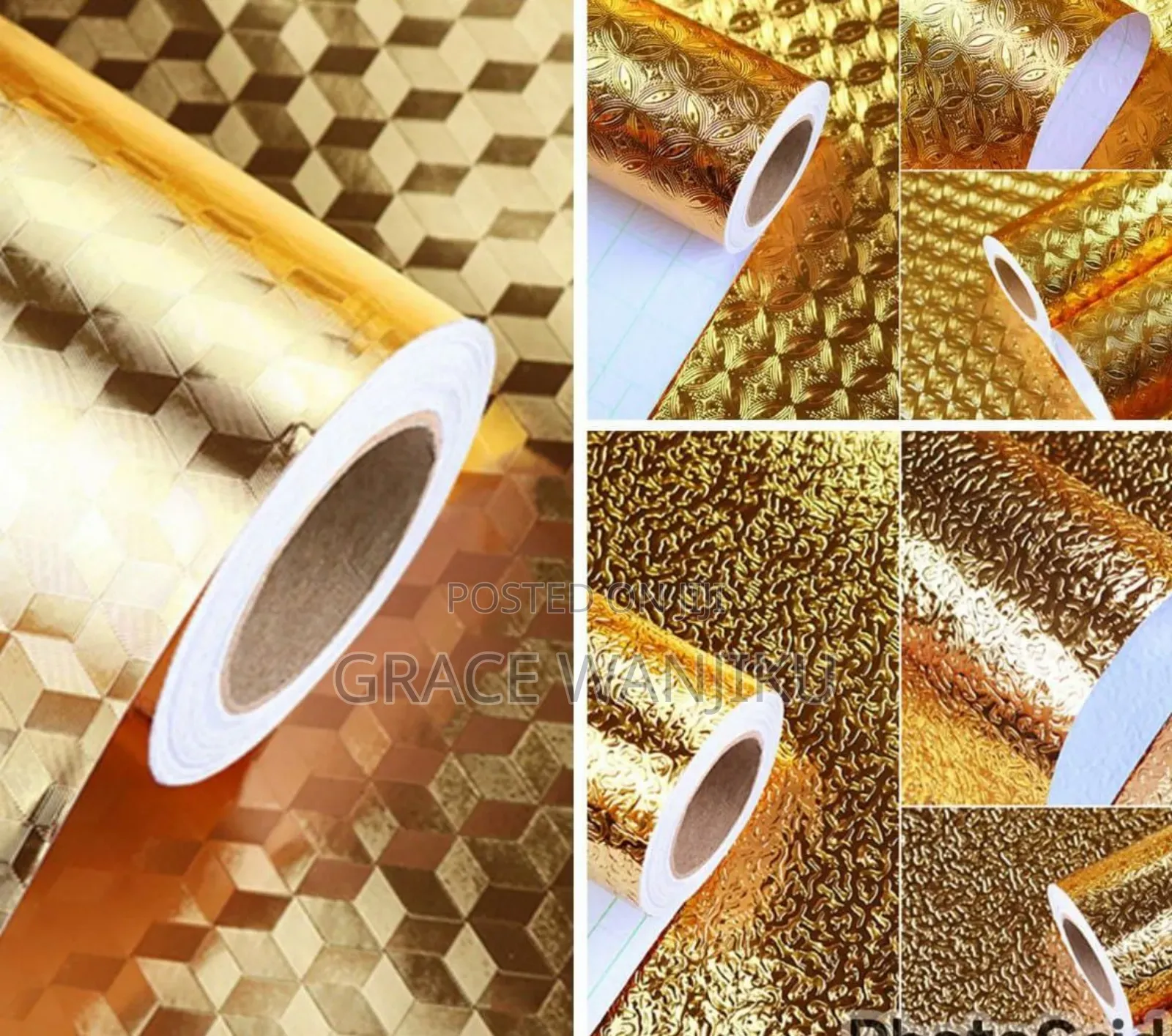 Gold Aluminum Foil /Kitchen Table Top Liner