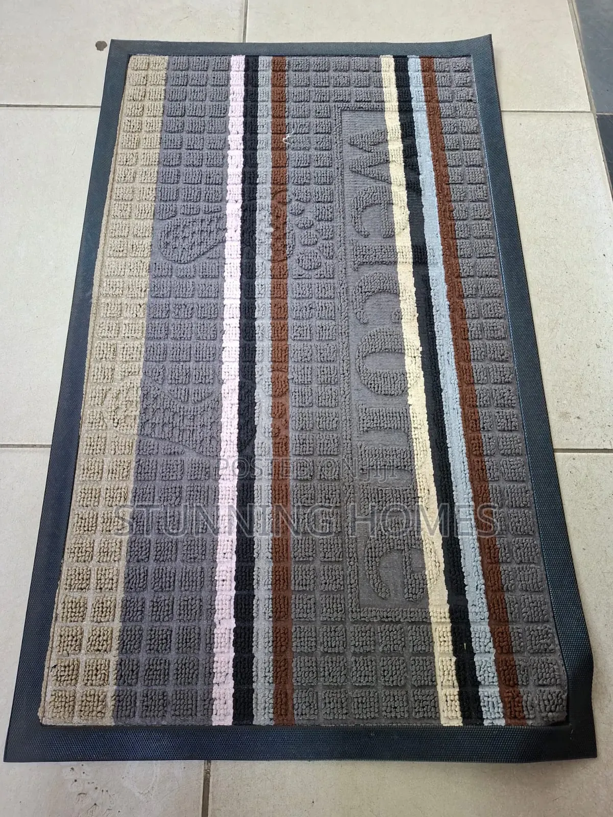 Welcome Rubber Bottom Door Mats