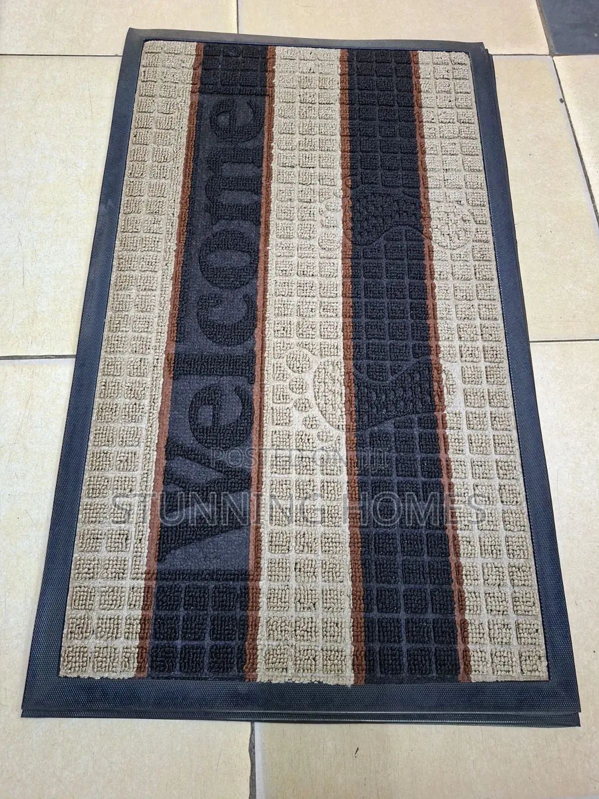 Welcome Rubber Bottom Door Mats