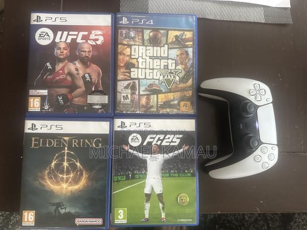 All Used Ps5 Pad,Grand Theft,Fc 25,Elden Ring,Ufc 5 - main view