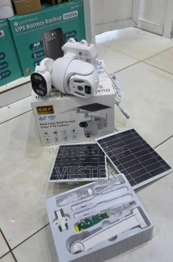 Ubox 4g 6mp Dual Screens/Dual Lens Ubox Solar Camera