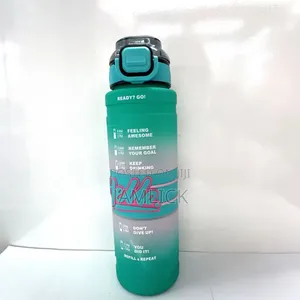 1000ml Hello Leakproof Water Bottle With Straw Time Marker – Hk