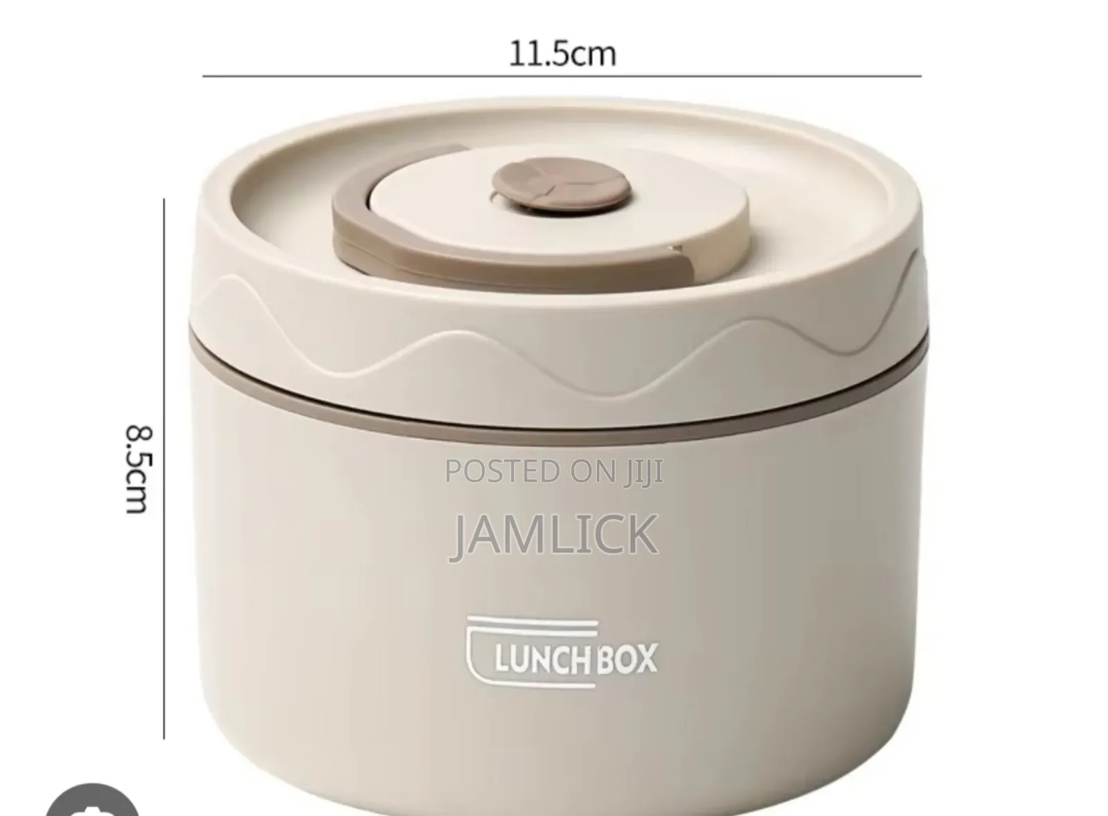Round 550ml Stainless Steel Bento Lunch Box With Lid – Hk