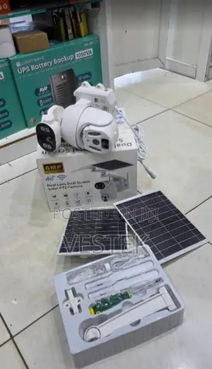 Dual Lens 6mp Ubox 4g Simcard Solar CCTV Outdoor Camera