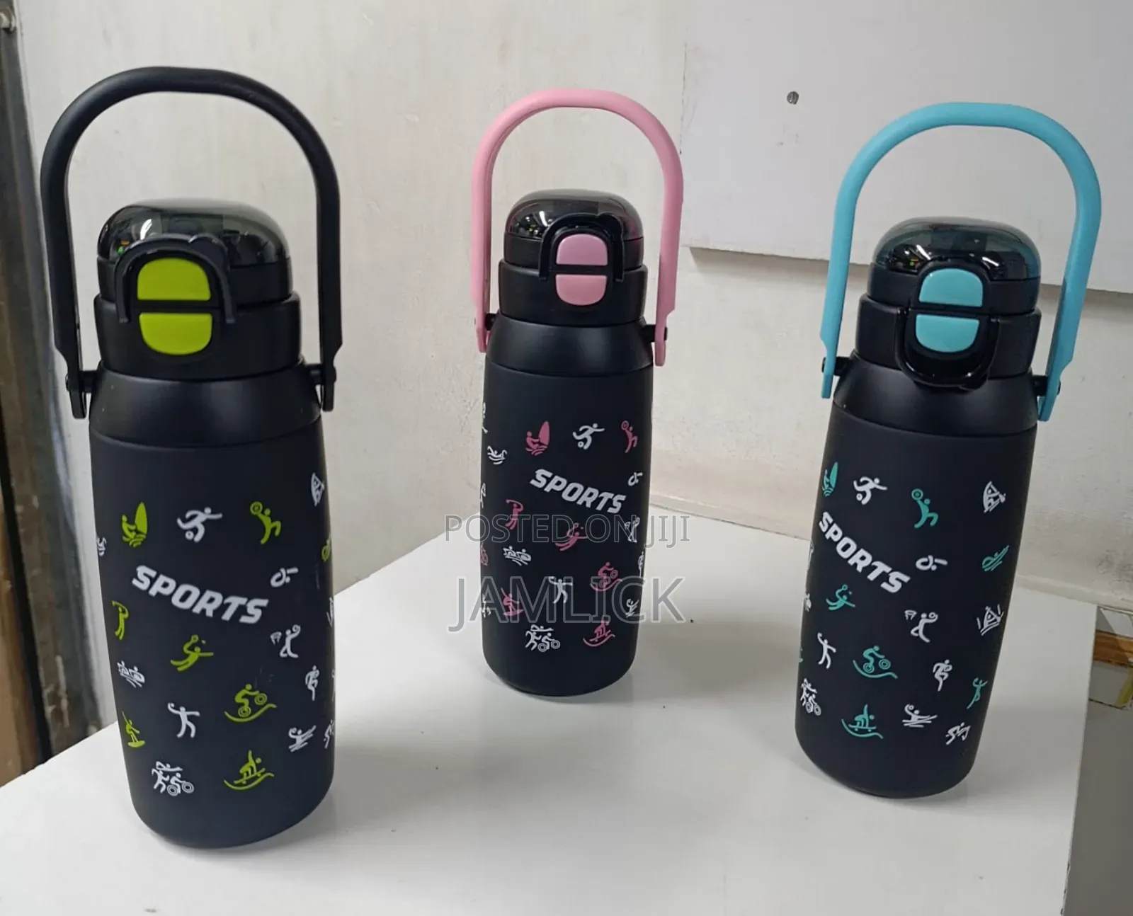900ml Black Sports Water Bottle –Hk