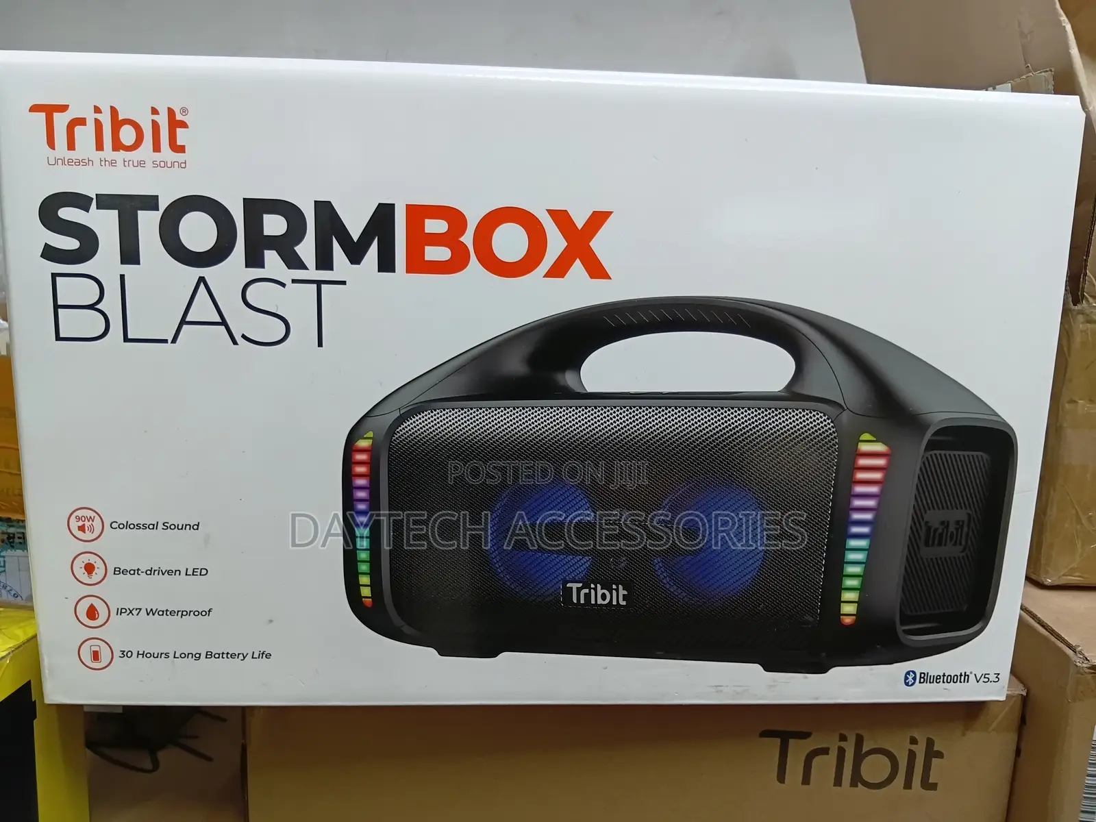 This a Tribit Stormbox Blast Portable Bluetooth Speaker - Black