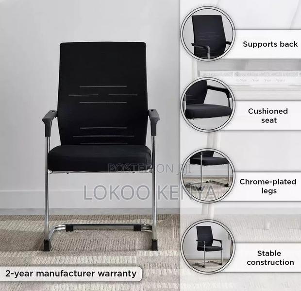 Office Chair; Mesh Ergonomic Mid Back Office Boardroom Chair - thumbnail 11