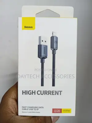 Baseus Crystal Shine Series Usb to Lightning Cable for Fast Charging.