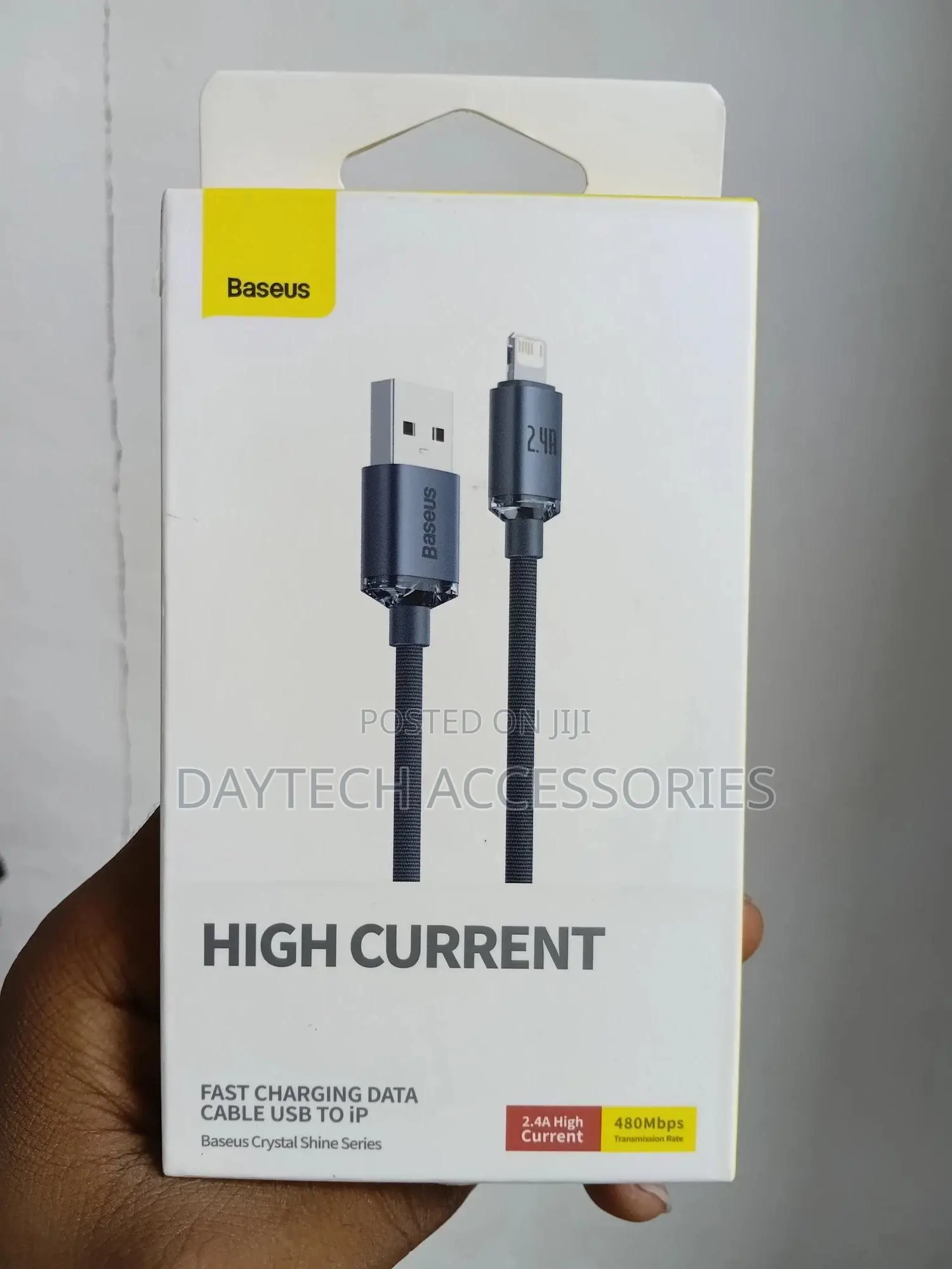 Baseus Crystal Shine Series Usb to Lightning Cable for Fast Charging.
