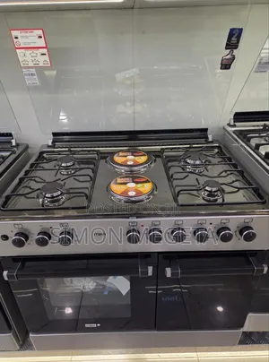 *Mika Standing Cooker, 90cm X 60cm, 4 Gas Pool Jet Burners + 2 Rapid