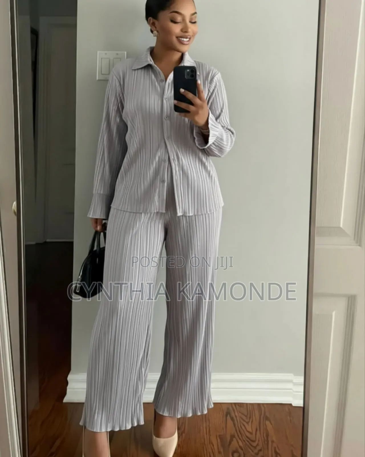 High Quality Pleated Zara Two Pc Set