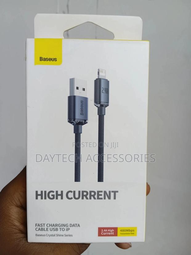 Baseus Crystal Shine Series Usb to iPhone Fast Charging Data Cable.