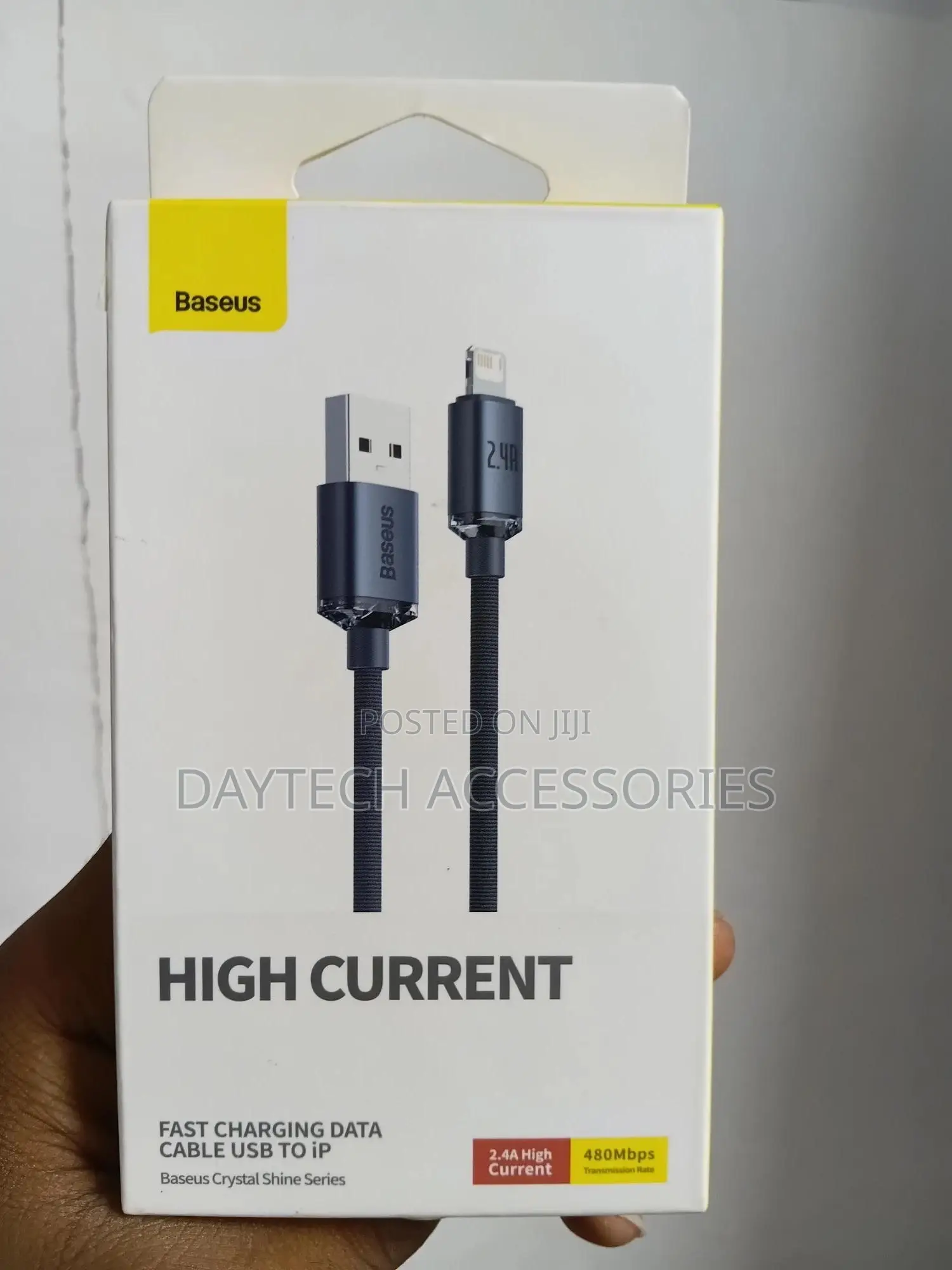 Baseus Crystal Shine Series Usb to iPhone Fast Charging Data Cable.