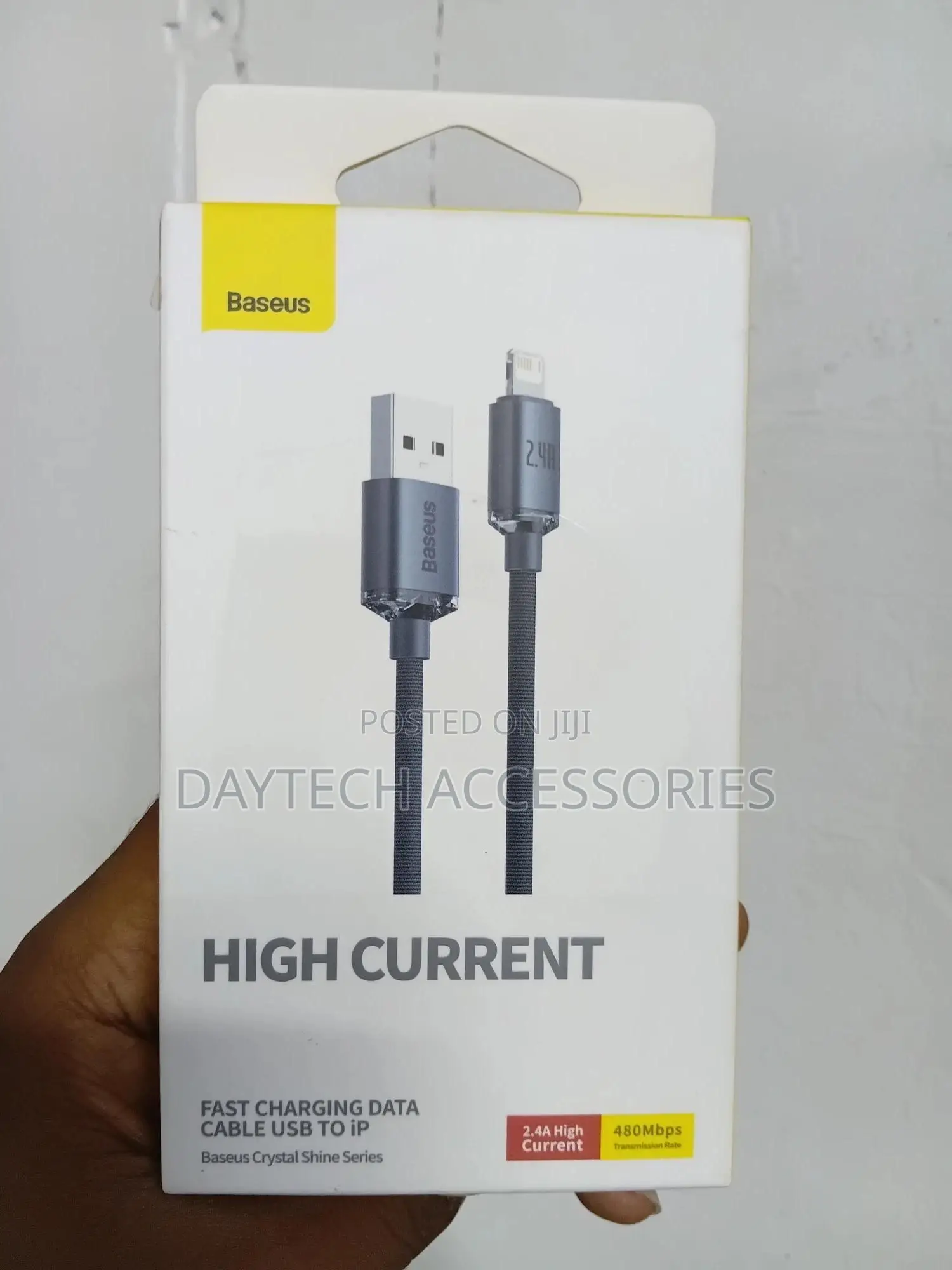 Baseus Crystal Shine Series Usb to iPhone Fast Charging Data Cable.