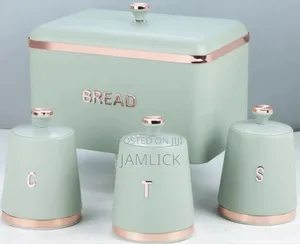 15l Large Storage Bread Bin With 3 Canisters – Hk
