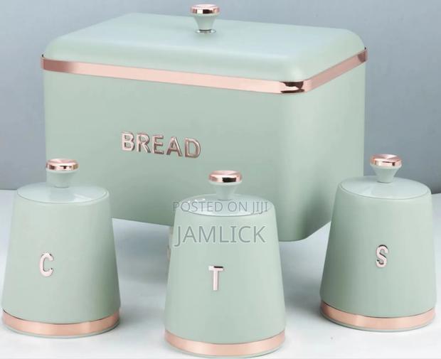 15l Large Storage Bread Bin With 3 Canisters – Hk - main view