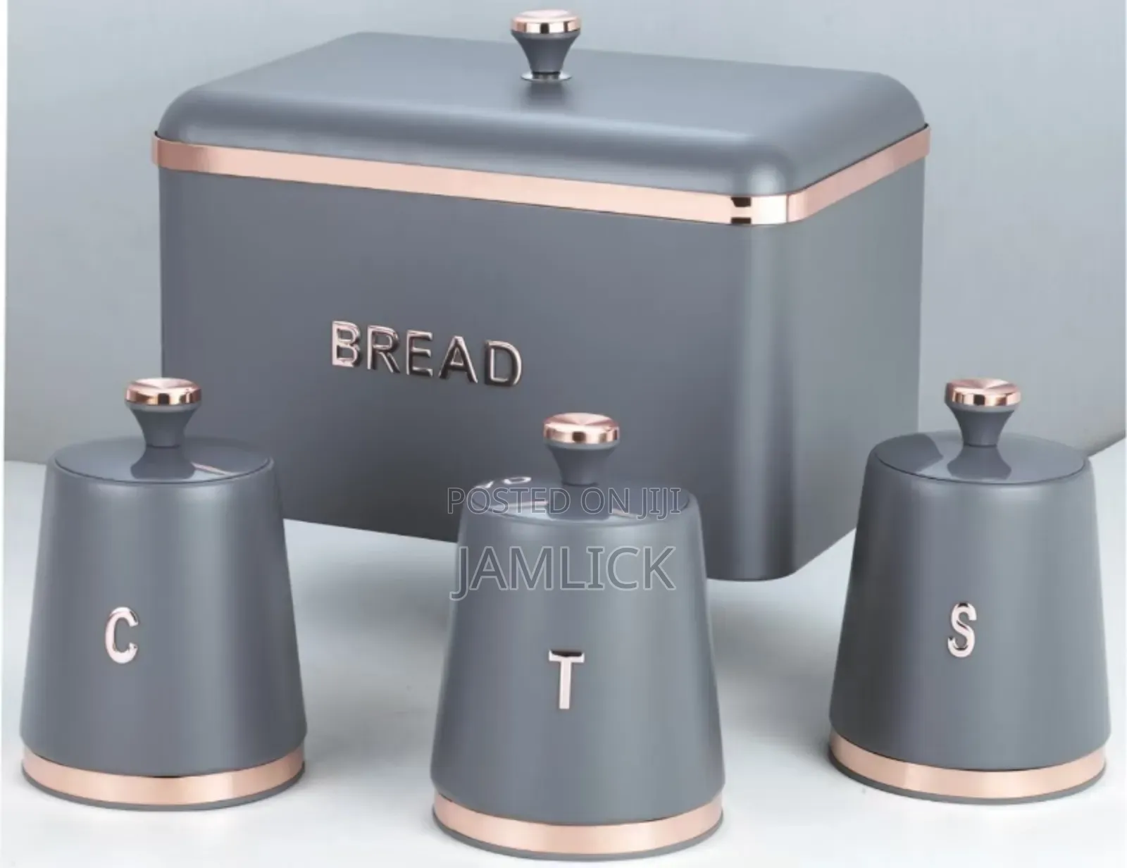 15l Large Storage Bread Bin With 3 Canisters – Hk