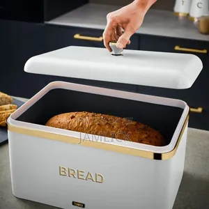 15l Large Storage Bread Bin With 3 Canisters – Hk