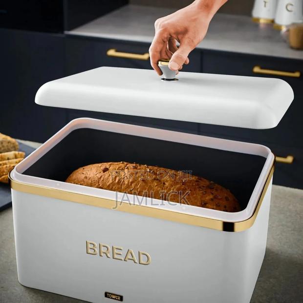15l Large Storage Bread Bin With 3 Canisters – Hk - thumbnail 3