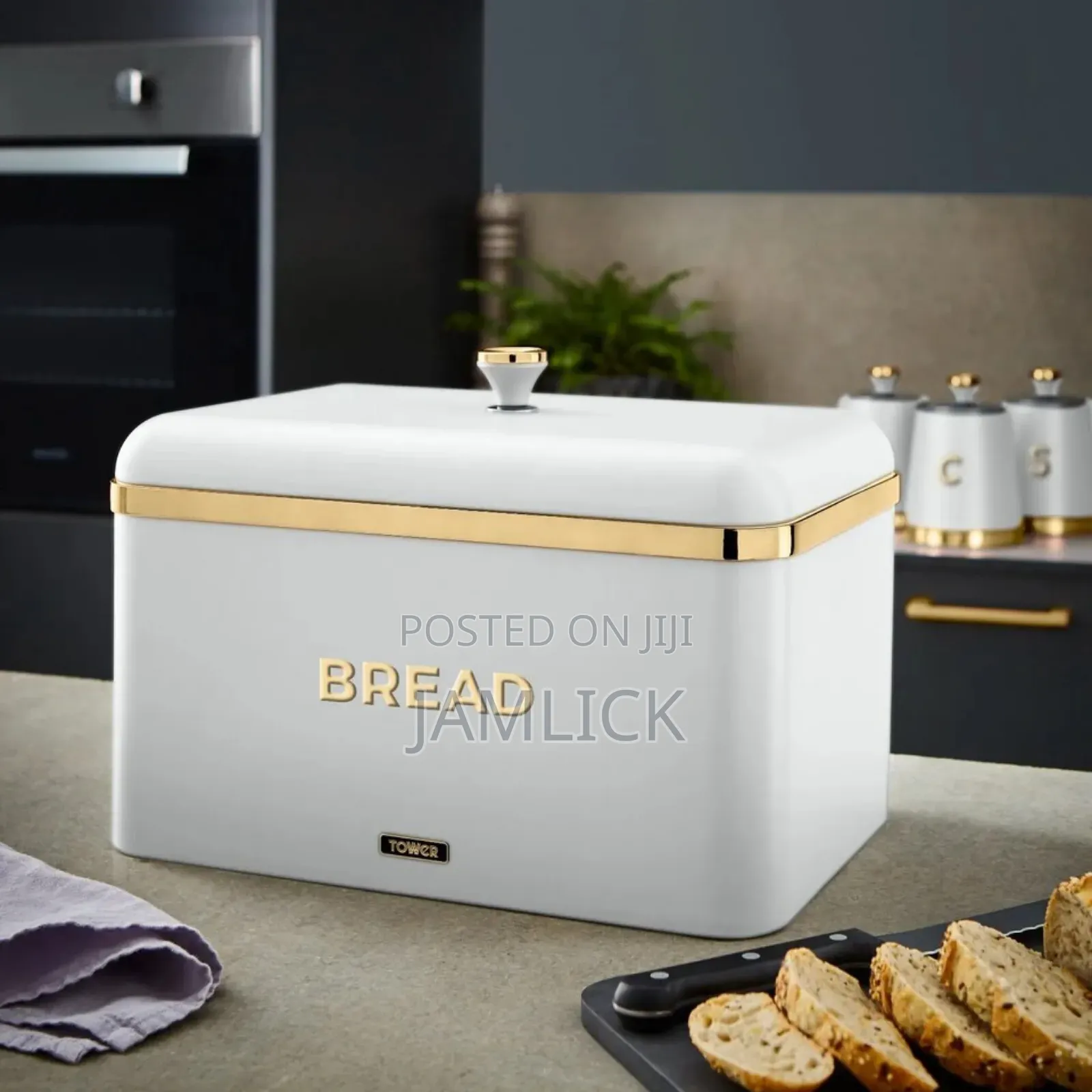 15l Large Storage Bread Bin With 3 Canisters – Hk