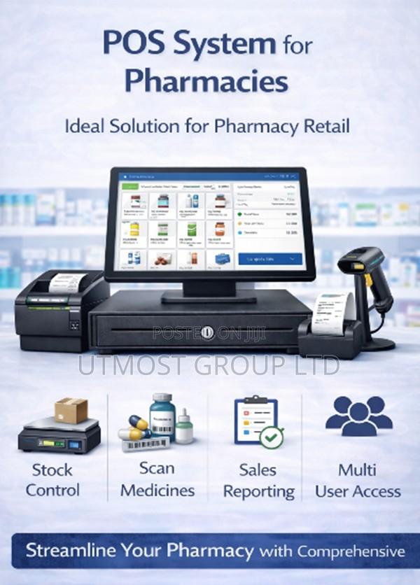 Pharmacy Pos System With Barcode Billing and Stock Alerts