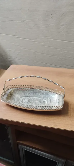 A Queen Anne Silver-Plated Sandwich Tray