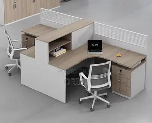 Office Workstation : 2-Way Curved Office Workstation