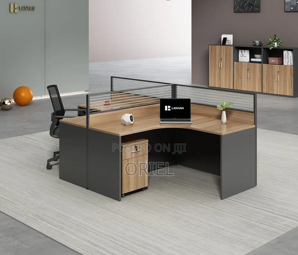 Office Workstation : 2-Way Curved Office Workstation