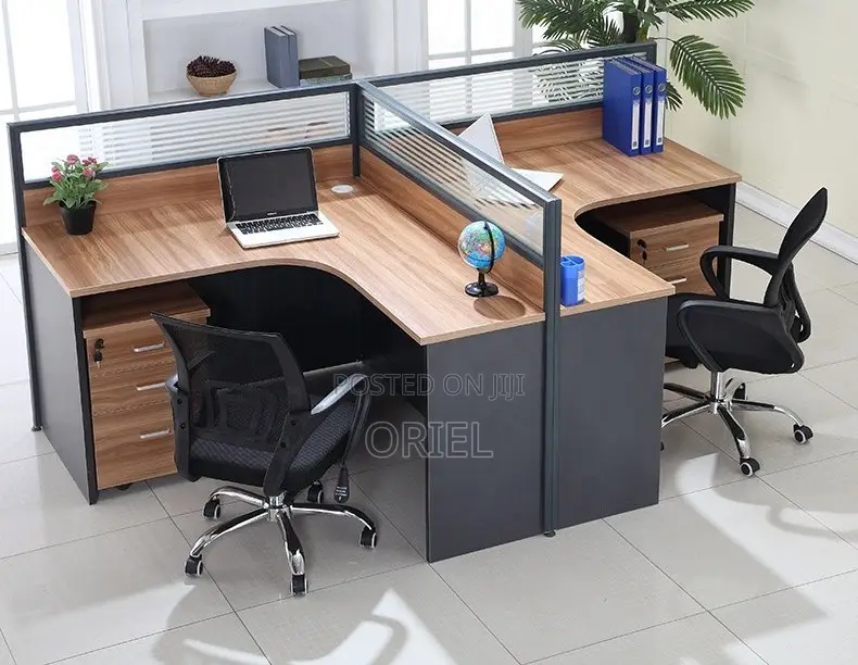 Office Workstation : 2-Way Curved Office Workstation