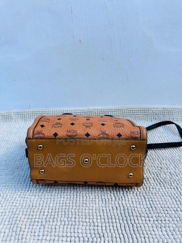 Authentic MCM Cognac Boston Bag - thumbnail 3