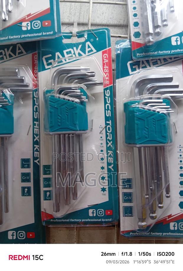 9pcs Torx Key