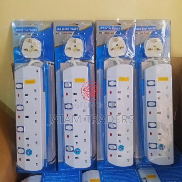 Power Extension With Surge Protector, 4 Ports
