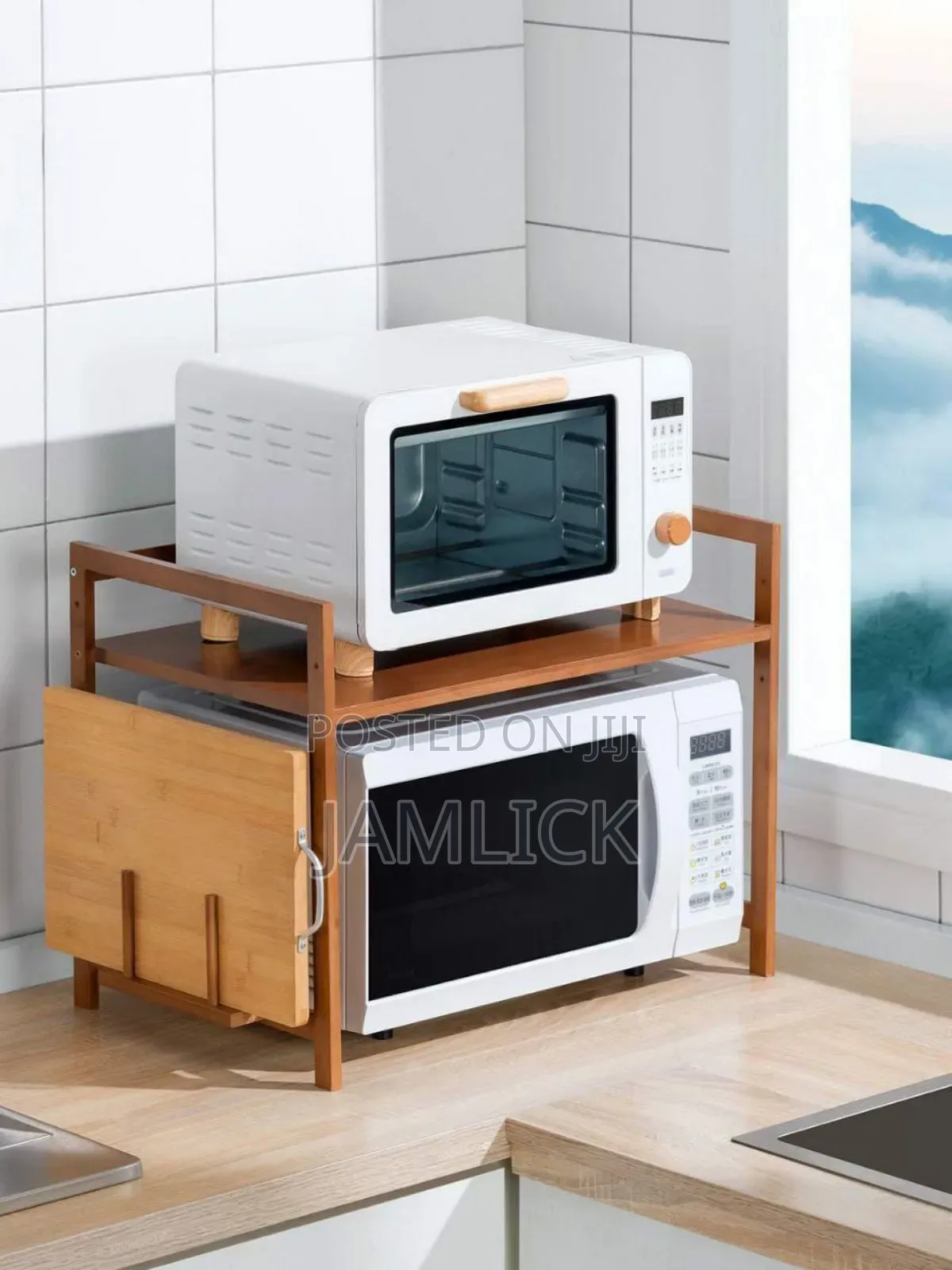 Multilayer Adjustable Microwave Multipurpose Stand – Ev