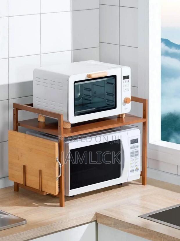 Multilayer Adjustable Microwave Multipurpose Stand – Ev - main view