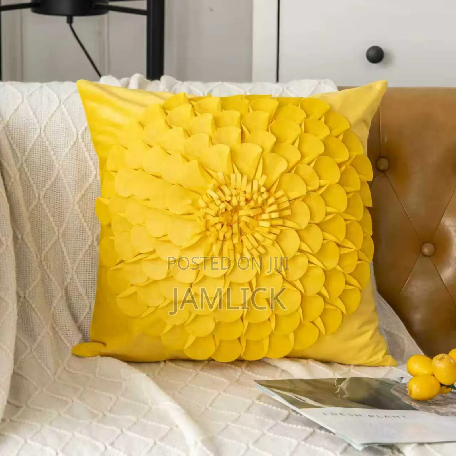 Velvet Flower Throw Pillow Case –Ev