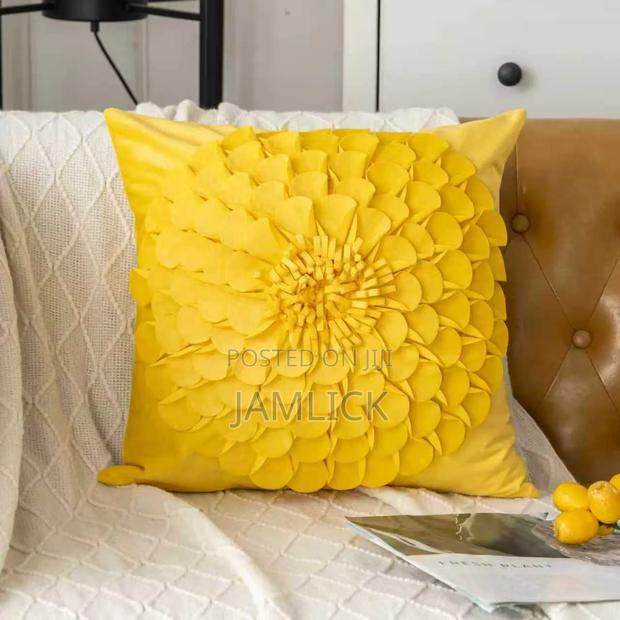 Velvet Flower Throw Pillow Case –Ev