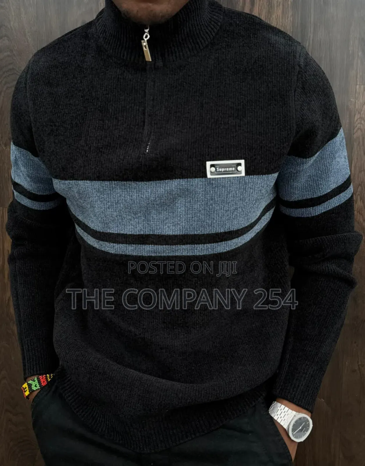 Quality Casual Quarter Zipper Men All Weather Simple Sweater