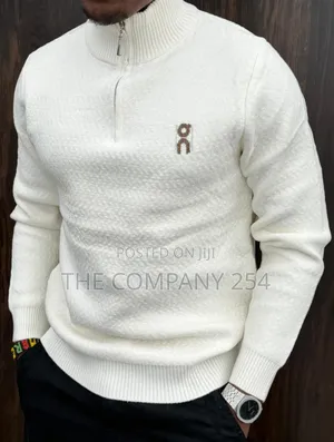 Quality Casual Quarter Zipper Men All Weather Simple Sweater