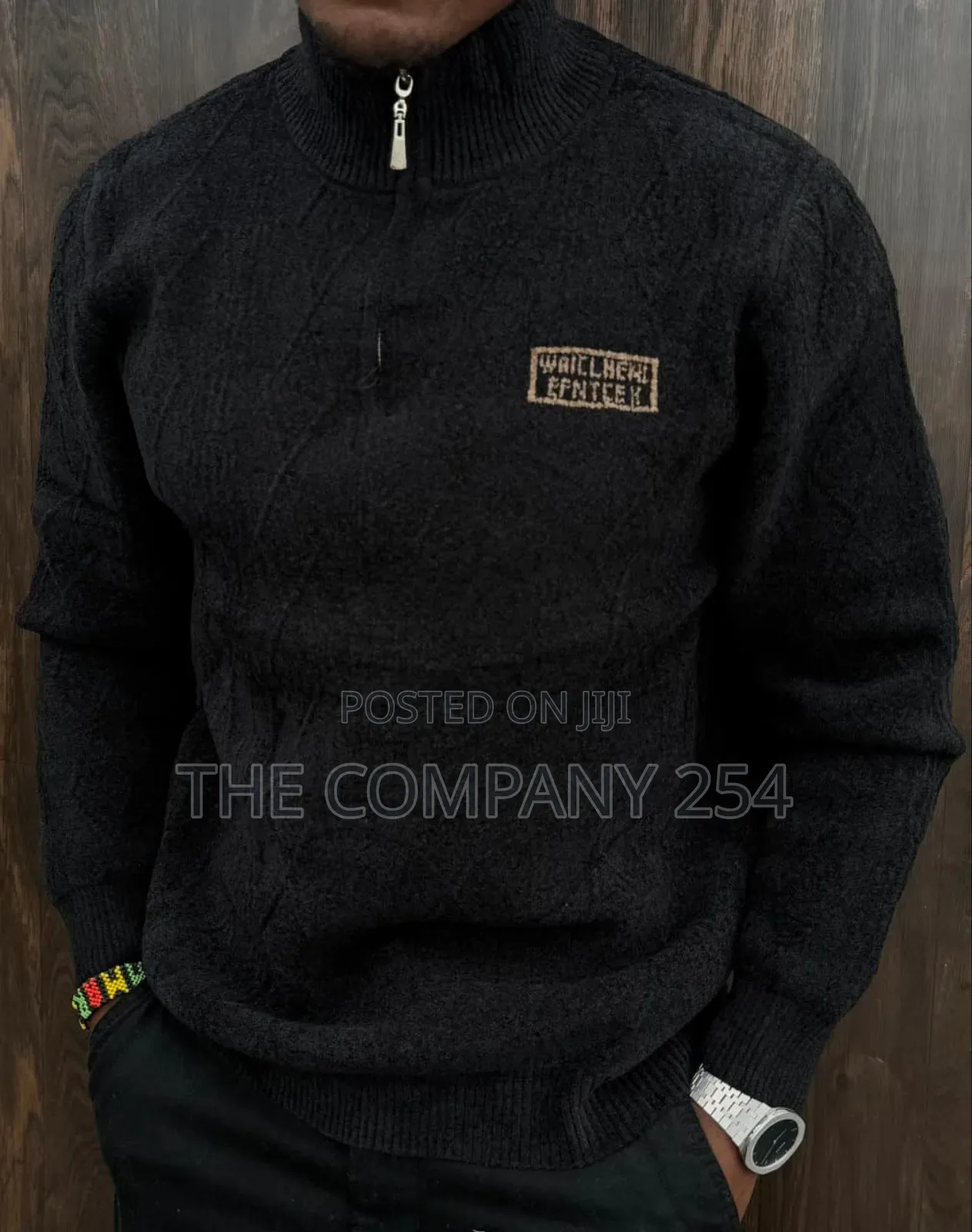 Quality Casual Quarter Zipper Men All Weather Simple Sweater