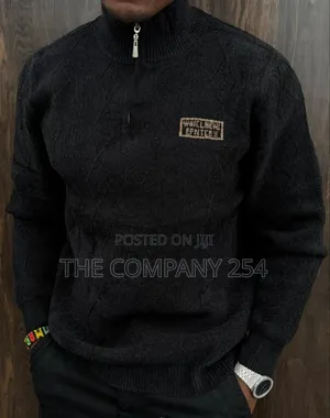 Quality Casual Quarter Zipper Men All Weather Simple Sweater