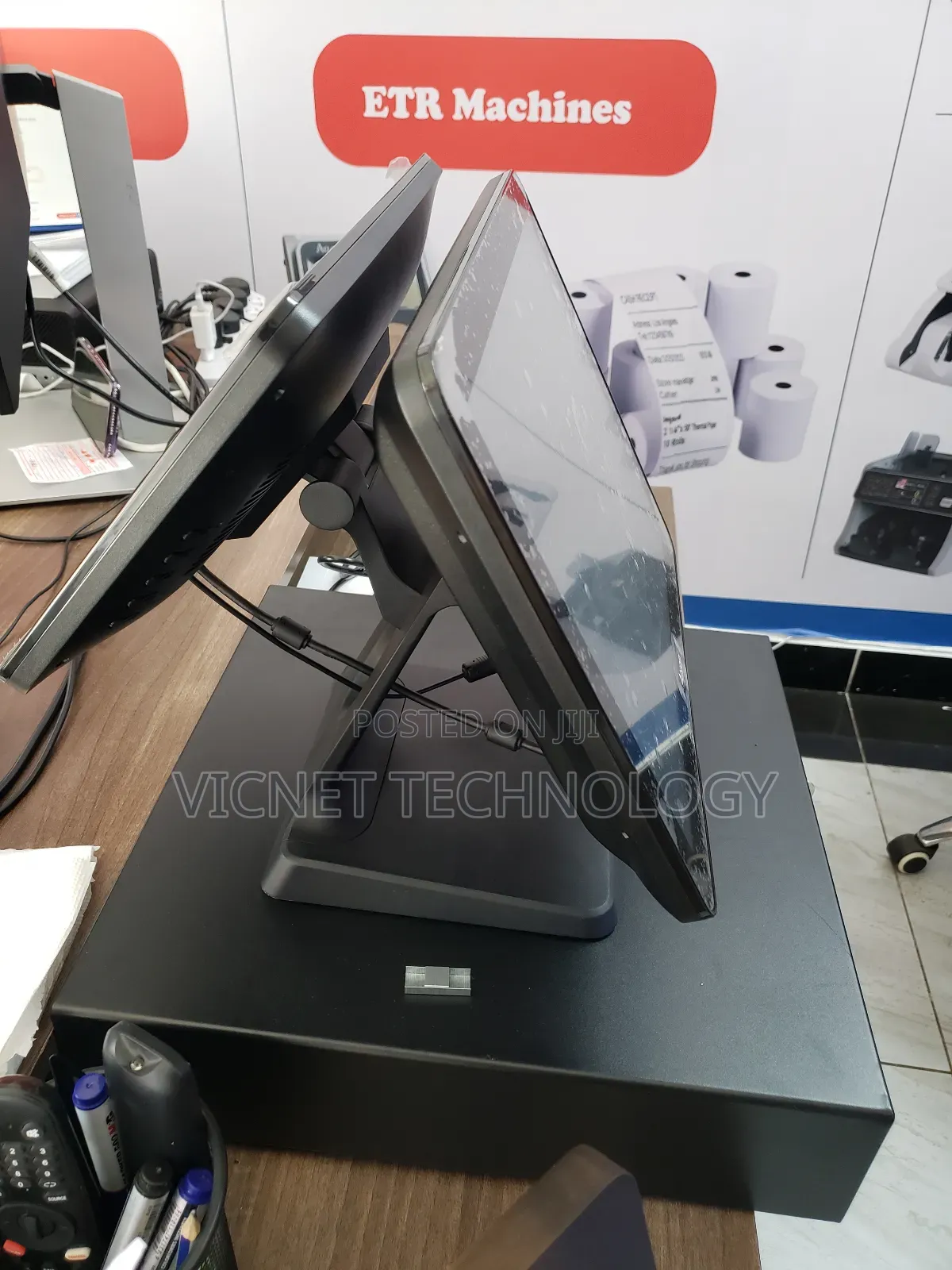 15 Inch Dual Screen All in One Pos With Cash Drawer