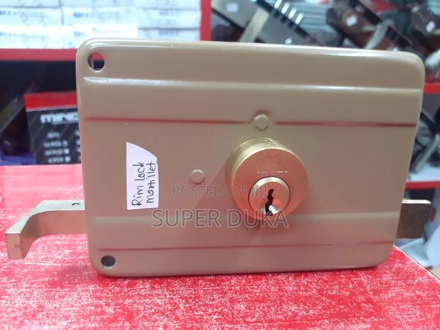 Mortillet Rim Door Lock. - main view