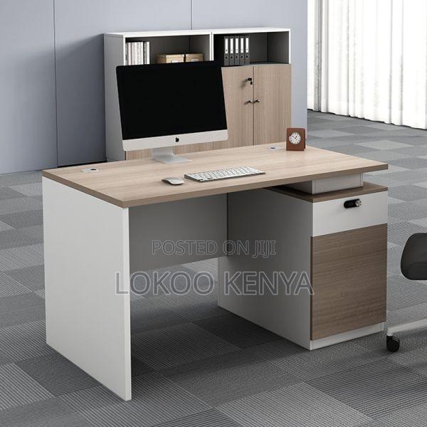 Office Desk; 1.2 M Brown Imported Executive Home Office Desk - thumbnail 7