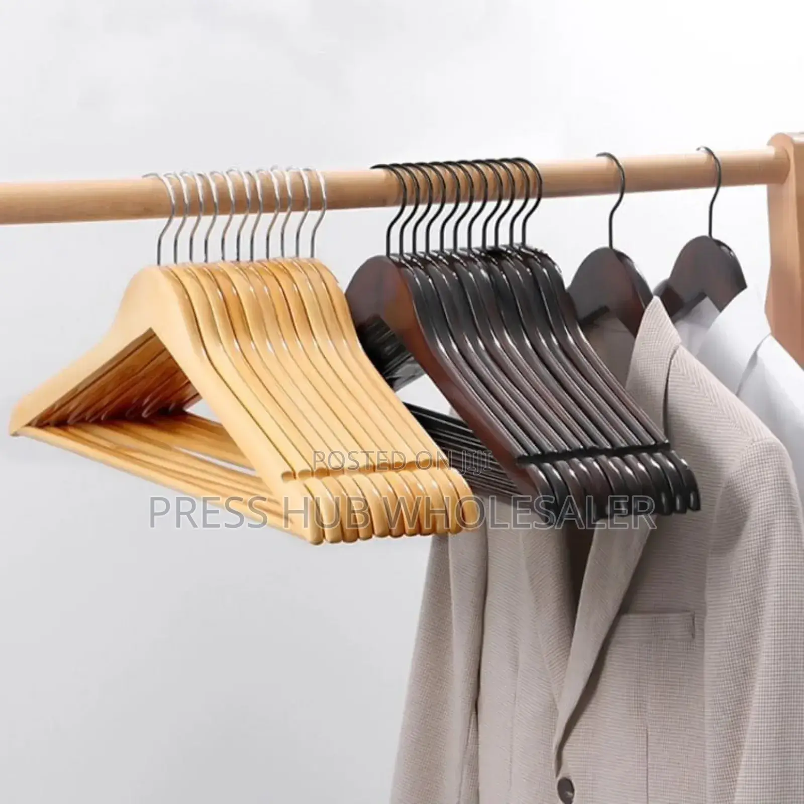 10pcs Wooden Clothes Hangers.* 