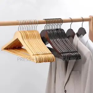 10pcs Wooden Clothes Hangers.* 