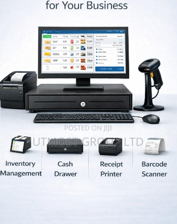 Retail Store Pos With Barcode Billing and Stock Tracking - main view