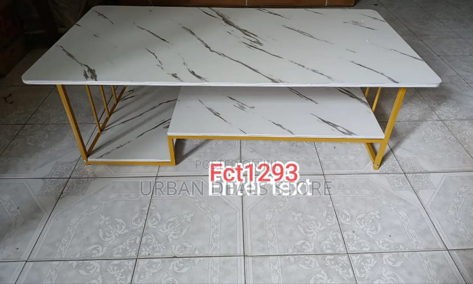 Executive White Marble Table