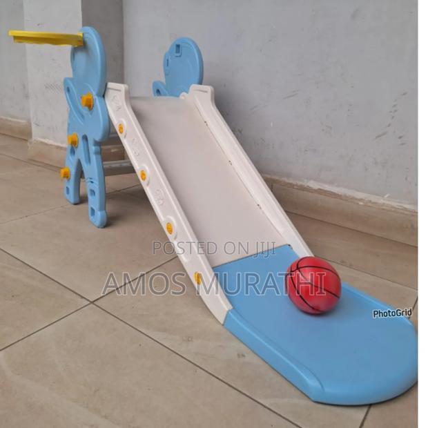 Toddler Slide Indoor for Kids 1.5-3 Years, Blue - main view